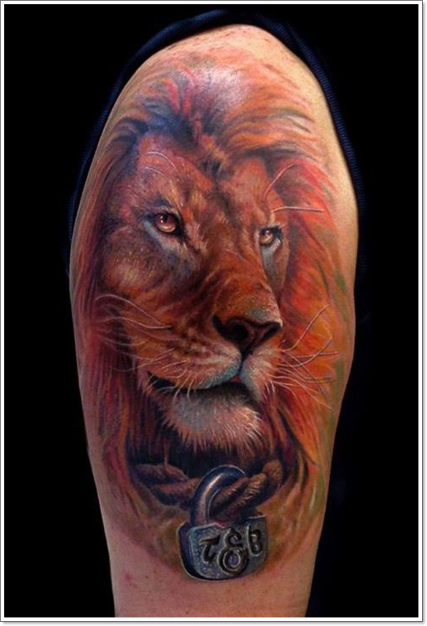Lion tattoo design design, idea 15