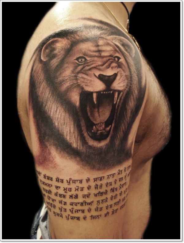 Lion tattoo design design, idea 3