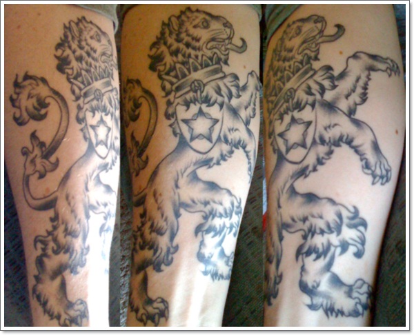 Lion tattoo design design, idea 9