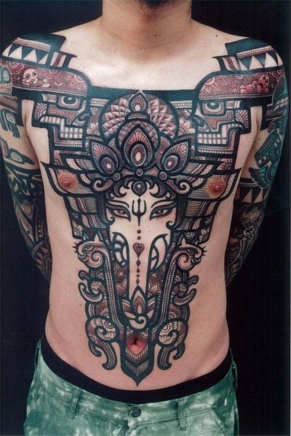 Chest tattoos design, idea 18
