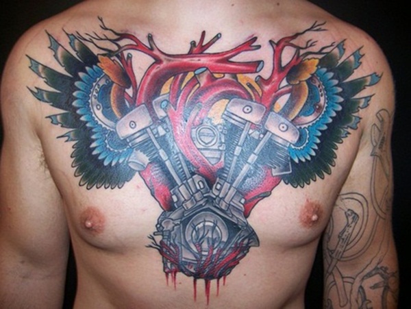 Chest tattoos design, idea 23
