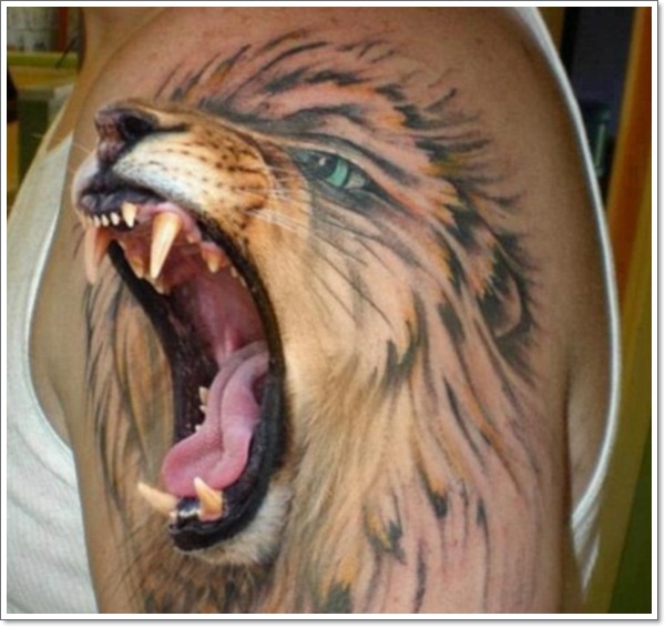 Lion tattoo design design, idea 11