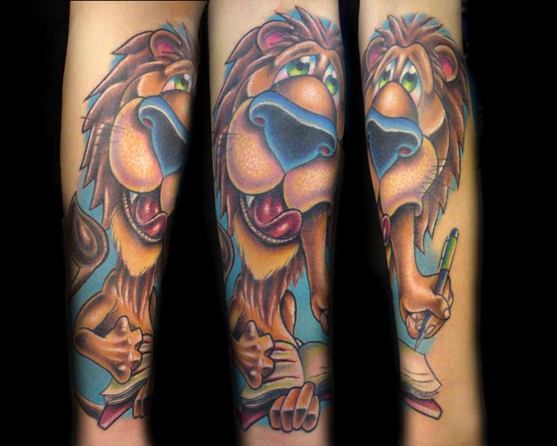 Lion tattoo design design, idea 19