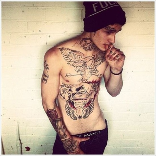 Chest tattoos design, idea 9