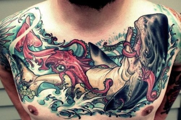 Chest tattoos design, idea 13
