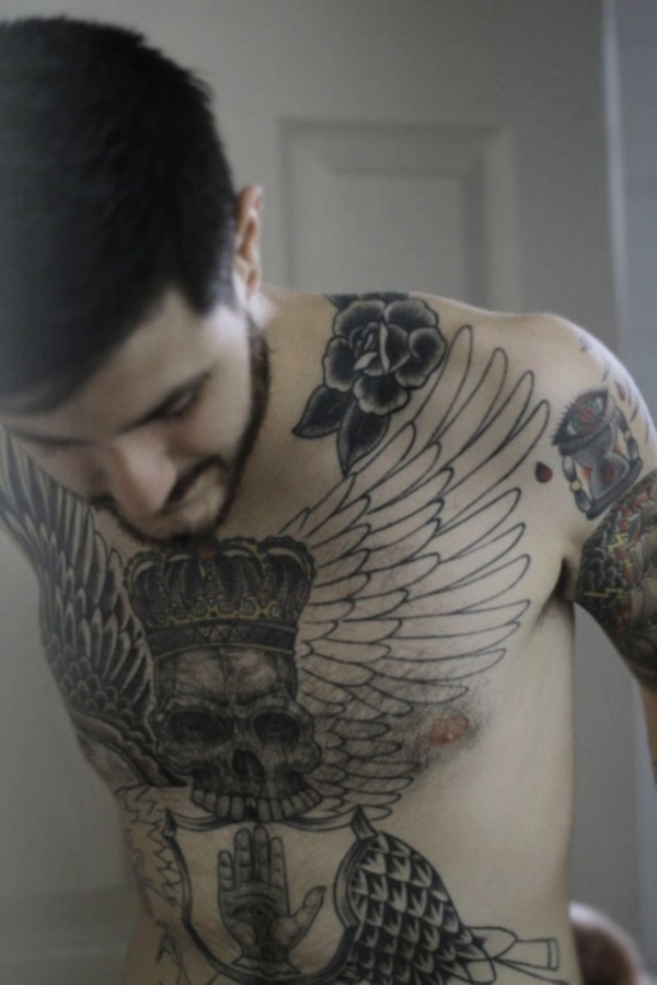 Chest tattoos design, idea 6