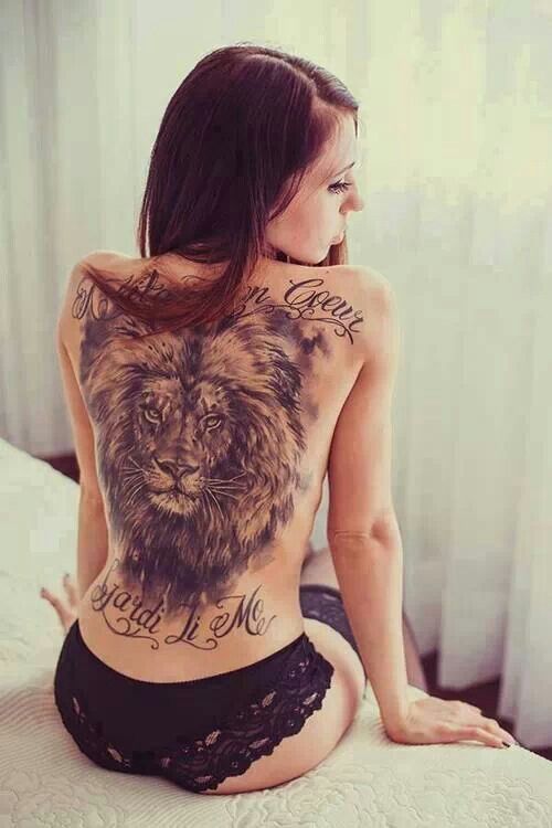 Lion tattoo design design, idea 2