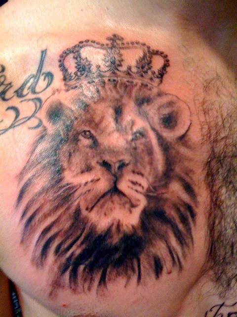 Lion tattoo design design, idea 37
