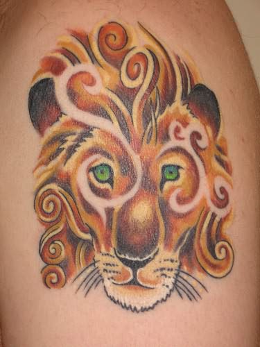 Lion tattoo design design, idea 41