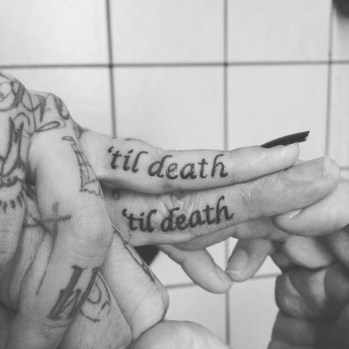 Wedding ring tattoos design, idea 50