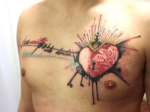 Chest tattoos design, idea 42