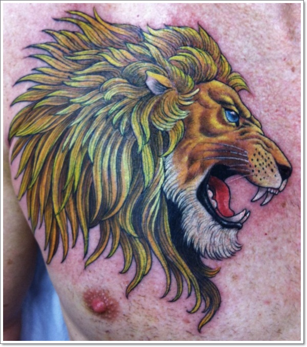 Lion tattoo design design, idea 44