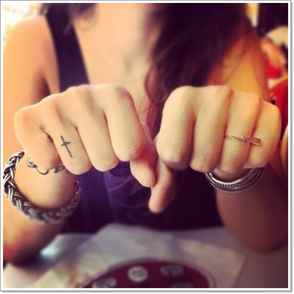 Wedding ring tattoos design, idea 18