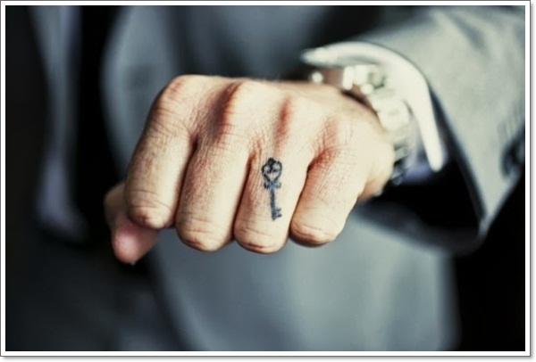 Wedding ring tattoos design, idea 25