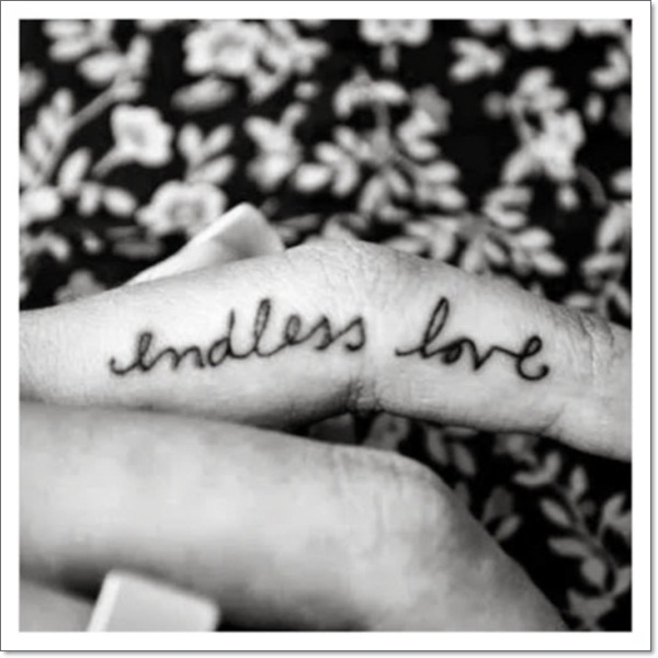 Wedding ring tattoos design, idea 26