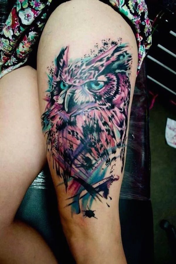 Thigh tattoos design, idea 33