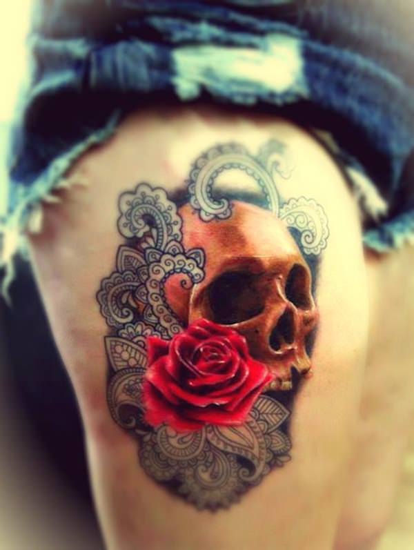 Thigh tattoos design, idea 34