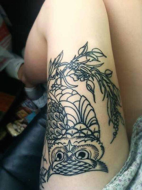 Thigh tattoos design, idea 42