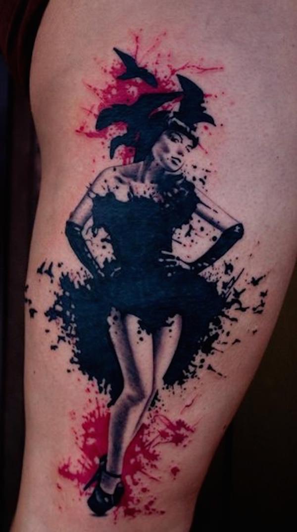 Thigh tattoos design, idea 48