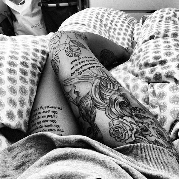 Thigh tattoos design, idea 49