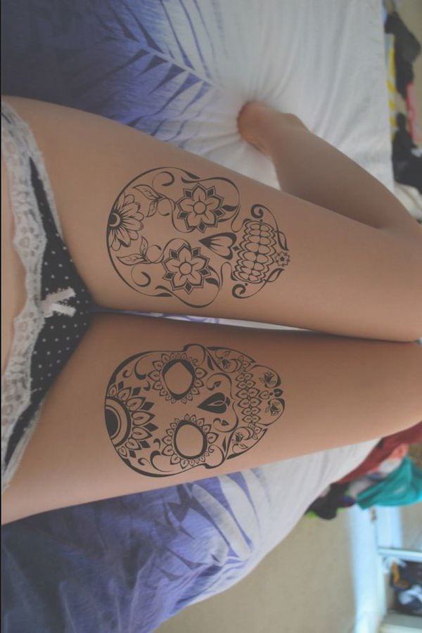 Thigh tattoos design, idea 51