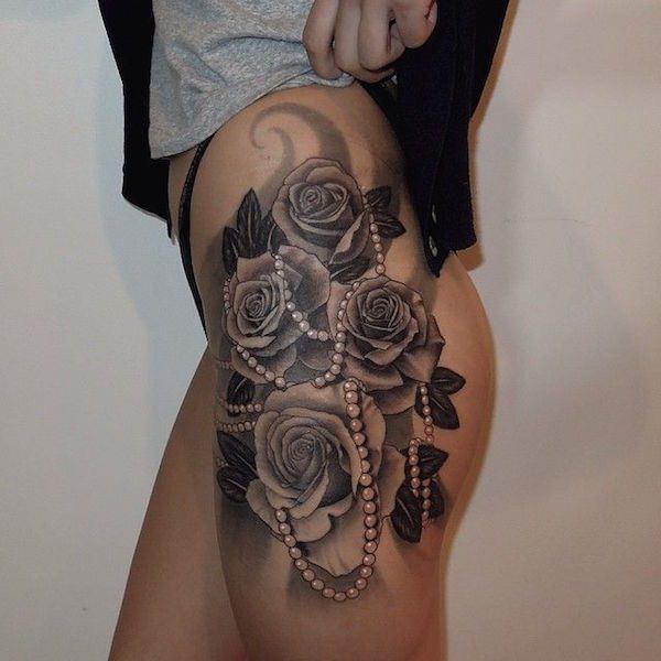 Thigh tattoos design, idea 57