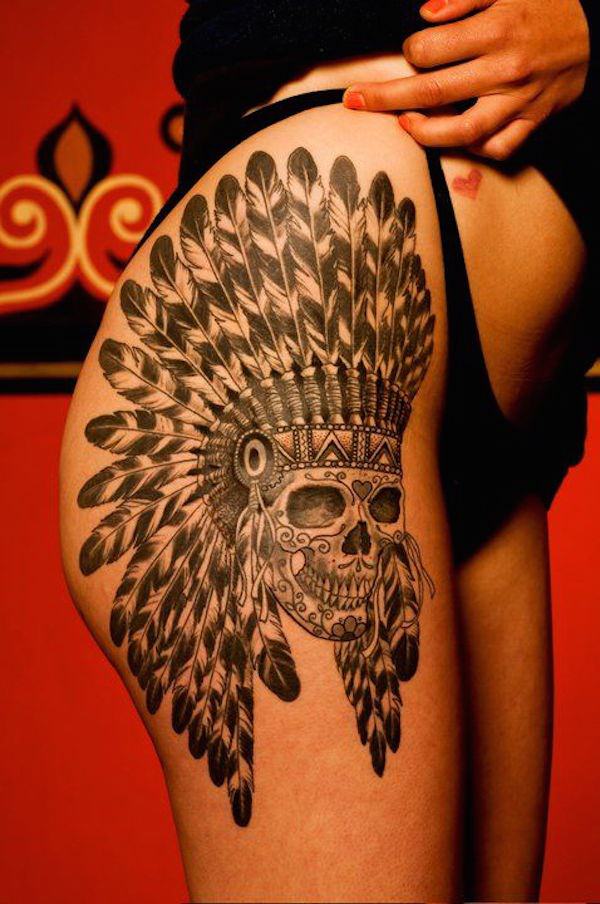 Thigh tattoos design, idea 58