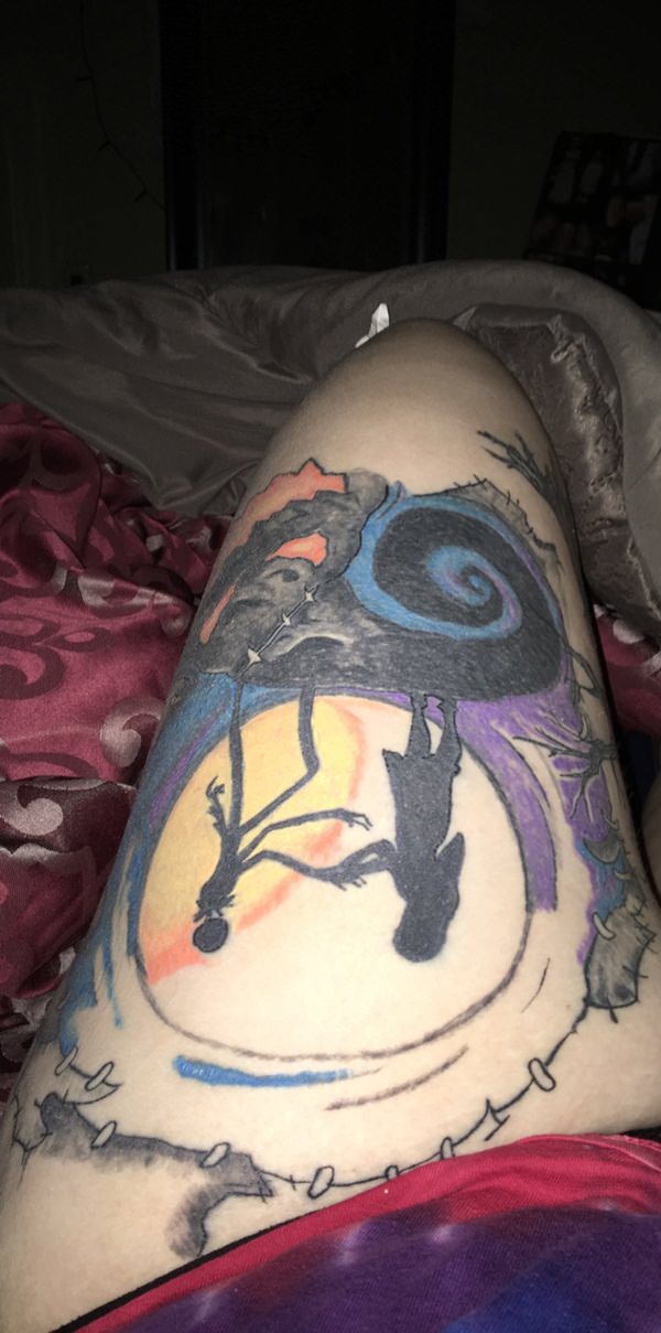 Thigh tattoos design, idea 68