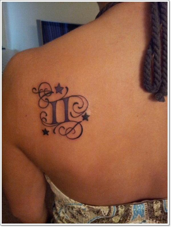 Inspirational gemini tattoo design, idea 9