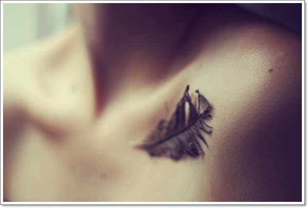 Collar bone tattoo design, idea 12