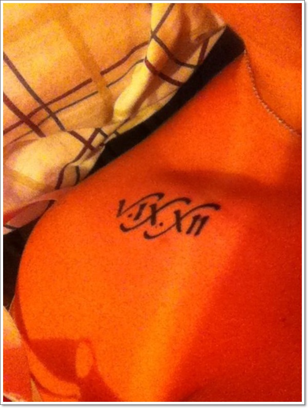 Collar bone tattoo design, idea 21