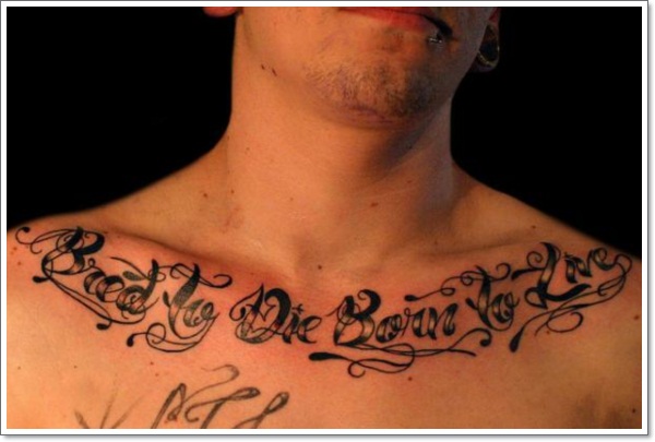 Collar bone tattoo design, idea 45