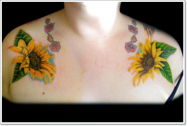 Collar bone tattoo design, idea 25