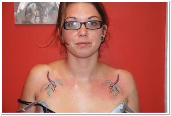 Collar bone tattoo design, idea 29