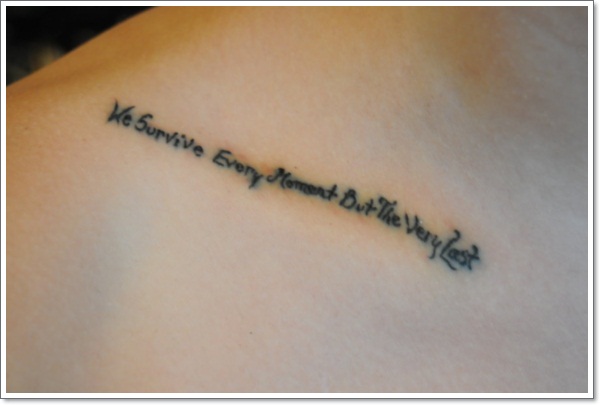 Collar bone tattoo design, idea 31