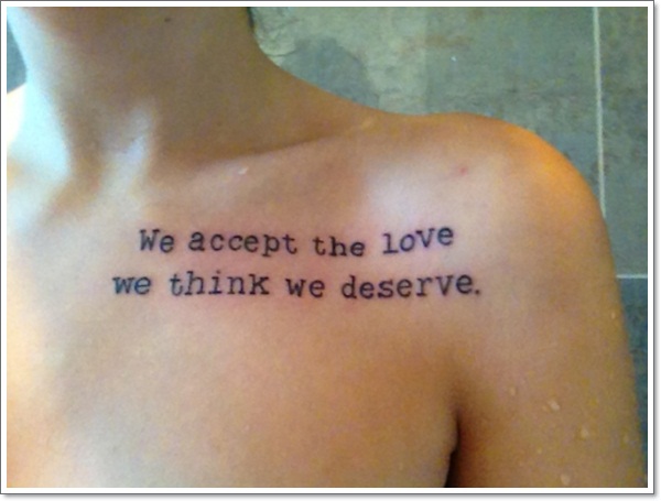 Collar bone tattoo design, idea 14