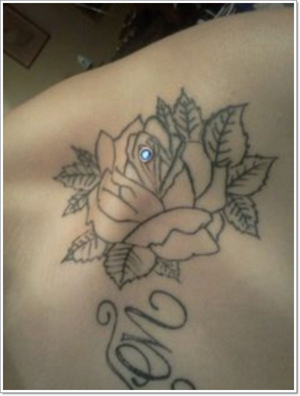 Collar bone tattoo design, idea 15