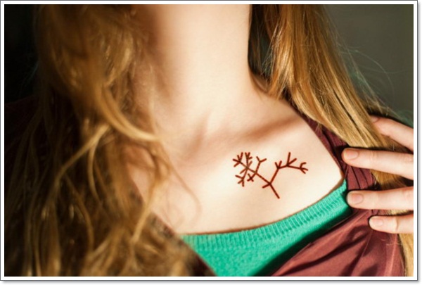 Collar bone tattoo design, idea 44