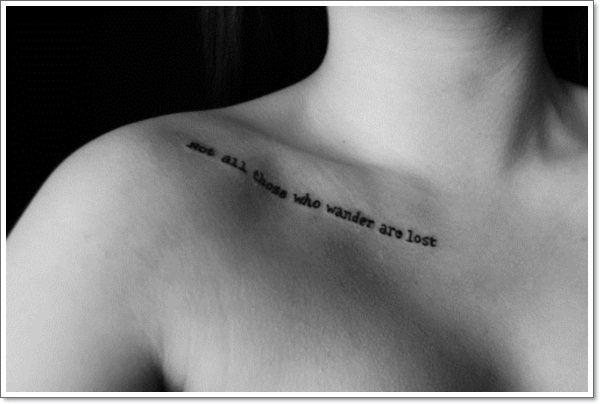Collar bone tattoo design, idea 48