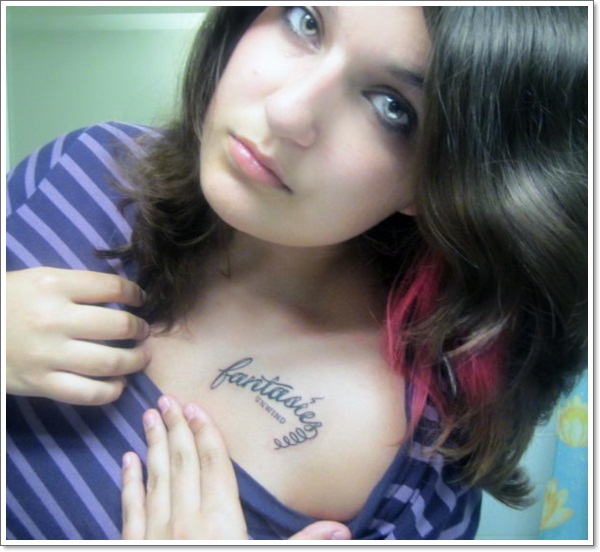 Collar bone tattoo design, idea 49