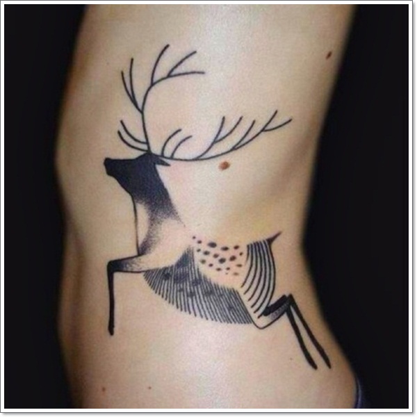 Deer tattoos design, idea 7