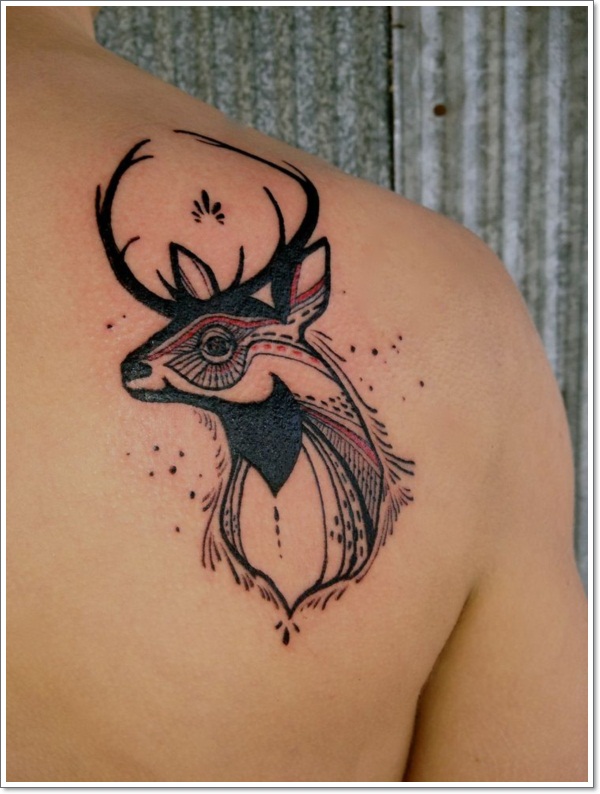 Deer tattoos design, idea 24