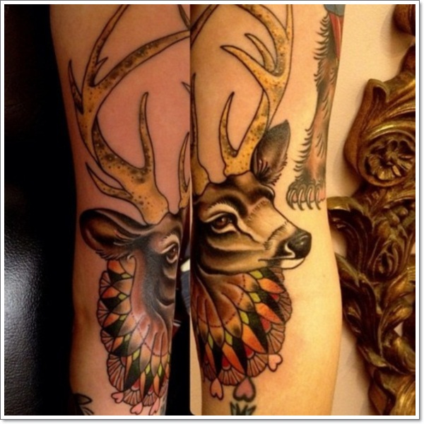 Deer tattoos design, idea 25
