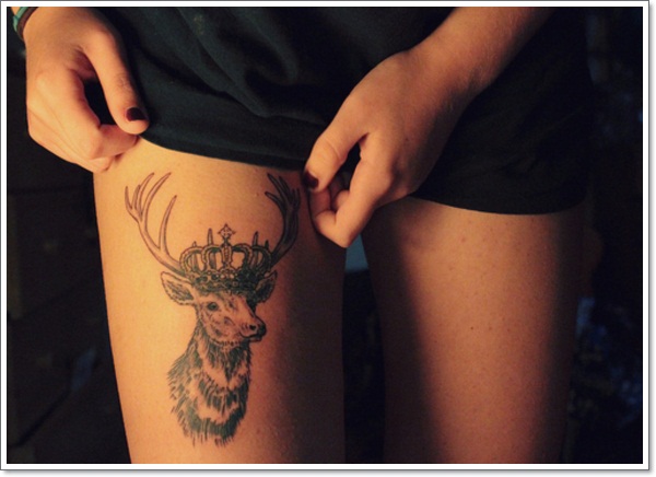 Deer tattoos design, idea 8