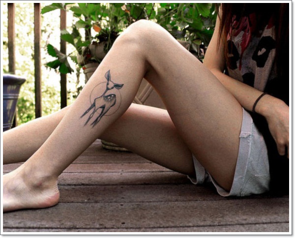Deer tattoos design, idea 9