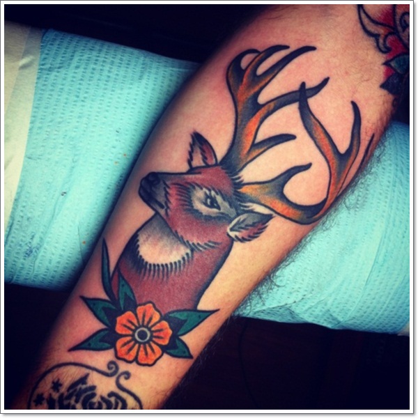 Deer tattoos design, idea 12