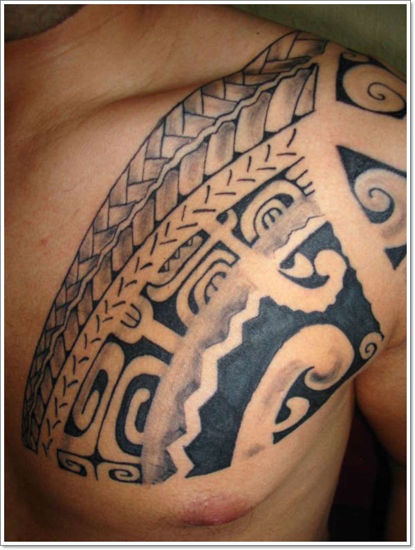 Eye catching polynesian tattoo design, idea 9