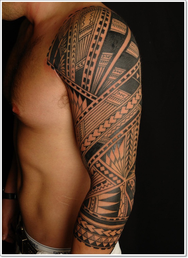 Eye catching polynesian tattoo design, idea 21