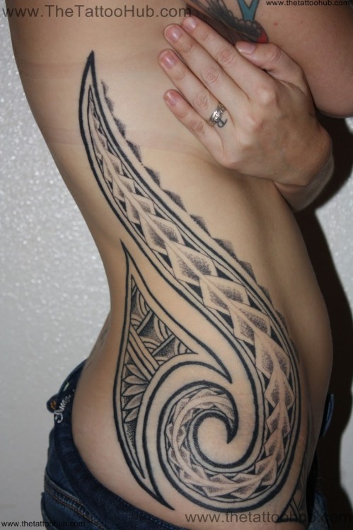 Eye catching polynesian tattoo design, idea 25