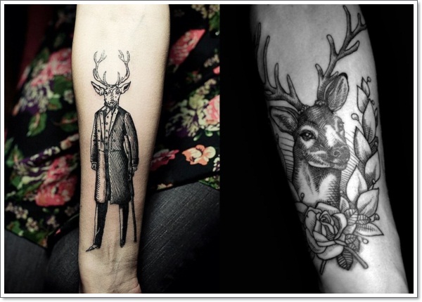 Deer tattoos design, idea 21